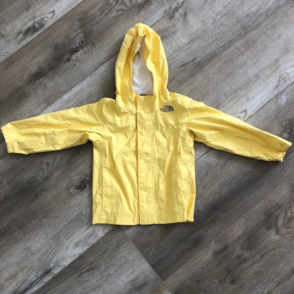 The North Face toddler yellow raincoat 4t